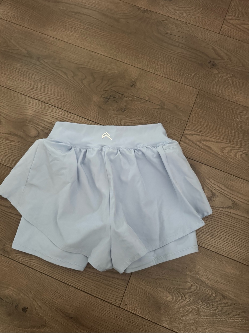Oner Active Light Powder Blue Women's Athletic Lined Shorts Size S/M